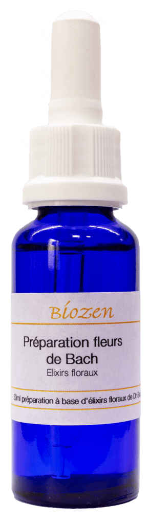 Préparation de fleurs de Bach